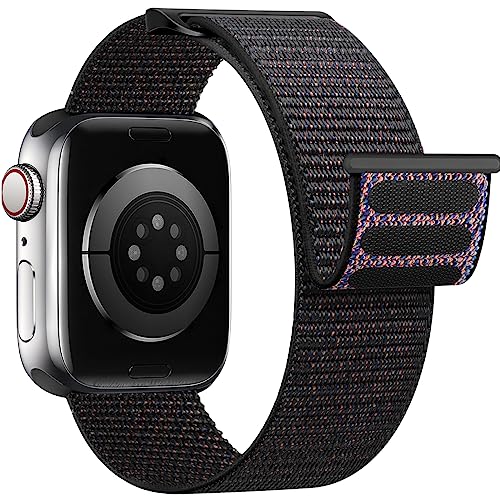 Yoohoo Nylon Armband Kompatibel mit Apple Watch Armband 40mm 41mm 38mm 44mm 45mm 49mm 42mm für Damen/Herren, Verstellbare Sport Armband kompatibel für iWatch SE Ultra Ultra2 Series 9 8 7 6 5 4 3 2 1 von Yoohoo