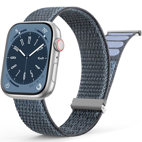 Yoohoo Nylon Armband Kompatibel mit Apple Watch Armband 44mm 45mm 49mm 40mm 41mm 42mm 38mm für Herren/Damen, Verstellbare Sport Armband kompatibel für iWatch SE Ultra2 Ultra Series 9 8 7 6 5 4 3 2 1 von Yoohoo