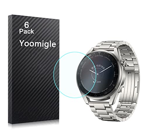 Yoomigle 6 Pack Kompatibel mit Huawei Watch 3 Pro Displayschutzfolie Folie für Huawei Watch 3 Pro Smartwatch Displayschutzfolien Folien Bildschirmabdeckung Crystal Clear HD AntiScratch von Yoomigle