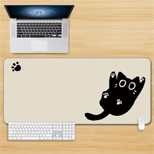 Gaming Mauspads Niedliche schwarze Katze Großes Tischunterlage Mousepad XXL Mauspad 1200x600x3mm Schreibtisch Protector Matte mit Anti-Rutsch Basis mit Genähten Rändernfür für Gaming Büro Zuhause Gaming Mauspads Niedliche schwarze Katze Großes Tischunterlage Mousepad XXL Mauspad 1200x600x3mm Schreibtisch Protector Matte mit Anti-Rutsch Basis mit Genähten Rändernfür für Gaming Büro Zuhause von Yoonqun