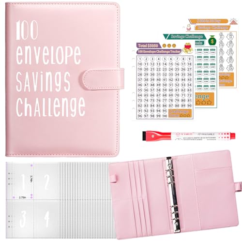Yootiko 100 Envelope Saving Challenge Euro, Geldsparbinder Budget Planner A5 Geldsparbinder Budget Planner und 25 Karten Leicht Sparbuch Für Geld 5000 Euro für Valentinstag Schule Geburtstagsgeschenk Yootiko 100 Envelope Saving Challenge Euro, Geldsparbinder Budget Planner A5 Geldsparbinder Budget Planner und 25 Karten Leicht Sparbuch Für Geld 5000 Euro für Valentinstag Schule Geburtstagsgeschenk von Yootiko