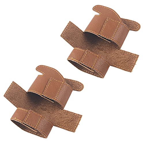 Yootones Trompeten-Ventilschutz aus Leder, kompatibel mit Teilen und Zubehör, Braun, 2 Stück von Yootones