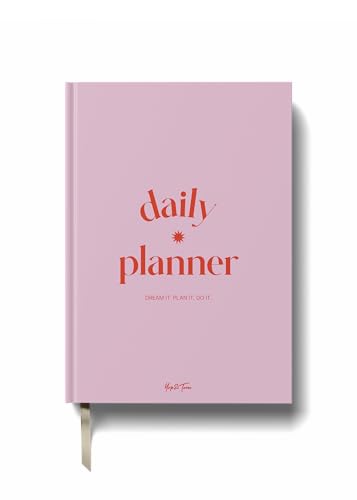 Yop & Tom Undatierter Tagesplaner – Produktivitätsplaner – Wochen- und Tagesplaner mit Zeitschlitzen – Rosa und Rot Yop & Tom Undatierter Tagesplaner – Produktivitätsplaner – Wochen- und Tagesplaner mit Zeitschlitzen – Rosa und Rot von Yop & Tom