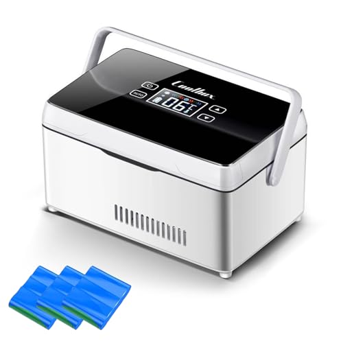 Insulin Kühlbox Elektrisch,Mini Medikamente Kühlschrank mit 3 Batterien,Mini Intelligente Elektrische Thermostat Kühler Große Kältetechnik Raum für Auto, Reisen, Zuhause Medizinische Kühltasche Insulin Kühlbox Elektrisch,Mini Medikamente Kühlschrank mit 3 Batterien,Mini Intelligente Elektrische Thermostat Kühler Große Kältetechnik Raum für Auto, Reisen, Zuhause Medizinische Kühltasche von Yopyuenn