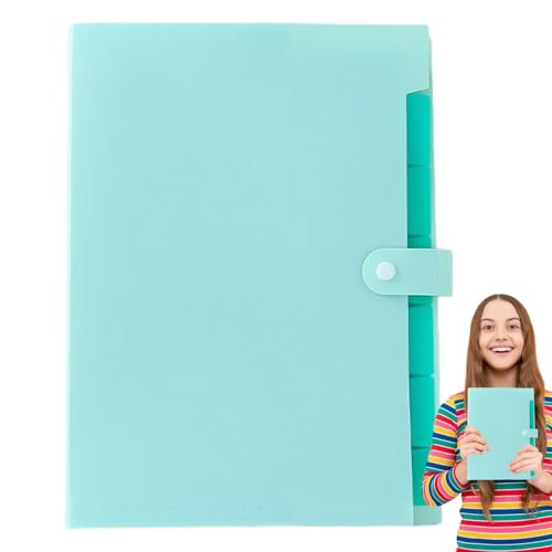 Yorajuy Aktenmappen, Quittungsorganizer, A4-Größe, tragbar, multifunktional, Aufbewahrungszubehör mit farbigen Etiketten und 7 Taschen für Schule, Zuhause, Geschäft, Rechnungen Yorajuy Aktenmappen, Quittungsorganizer, A4-Größe, tragbar, multifunktional, Aufbewahrungszubehör mit farbigen Etiketten und 7 Taschen für Schule, Zuhause, Geschäft, Rechnungen von Yorajuy