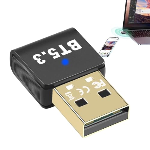 Yorajuy Kabelloser USB-Adapter für Computer – 5.3 Desktop Wireless Adapter | Plug and Play, USB-Empfänger und -Sender unterstützt High-Definition-Audioübertragung Yorajuy Kabelloser USB-Adapter für Computer – 5.3 Desktop Wireless Adapter | Plug and Play, USB-Empfänger und -Sender unterstützt High-Definition-Audioübertragung von Yorajuy