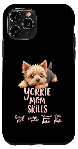 Lustiger Yorkshire Terrier Mom Dog Yorkie Mama Humor Zitat Hülle für iPhone 11 Pro von Yorkshire Terrier Fun Designs
