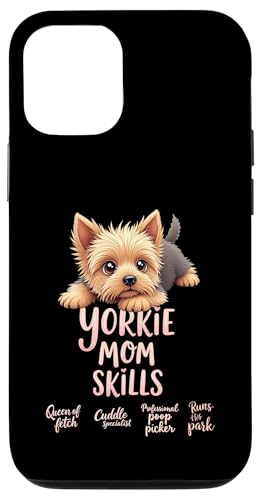 Lustiger Yorkshire Terrier Mom Dog Yorkie Mama Humor Zitat Hülle für iPhone 12/12 Pro von Yorkshire Terrier Fun Designs