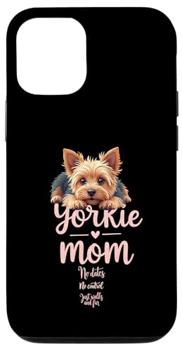 Lustiger Yorkshire Terrier Mom Dog Yorkie Mama Humor Zitat Hülle für iPhone 12/12 Pro von Yorkshire Terrier Fun Designs