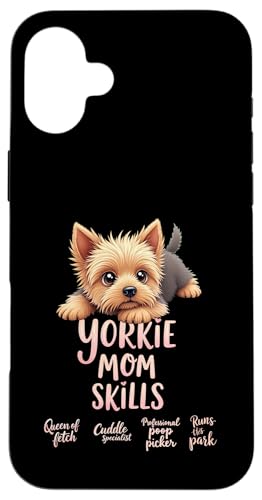 Lustiger Yorkshire Terrier Mom Dog Yorkie Mama Humor Zitat Hülle für iPhone 16 Plus von Yorkshire Terrier Fun Designs