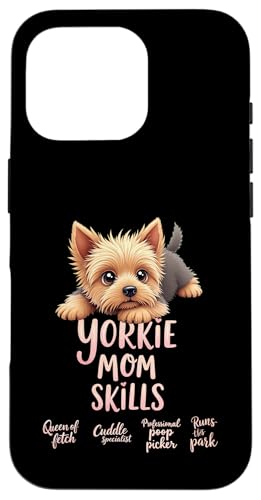 Lustiger Yorkshire Terrier Mom Dog Yorkie Mama Humor Zitat Hülle für iPhone 16 Pro von Yorkshire Terrier Fun Designs