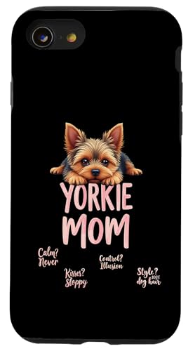 Lustiger Yorkshire Terrier Mom Dog Yorkie Mama Humor Zitat Hülle für iPhone SE (2020) / 7 / 8 von Yorkshire Terrier Fun Designs