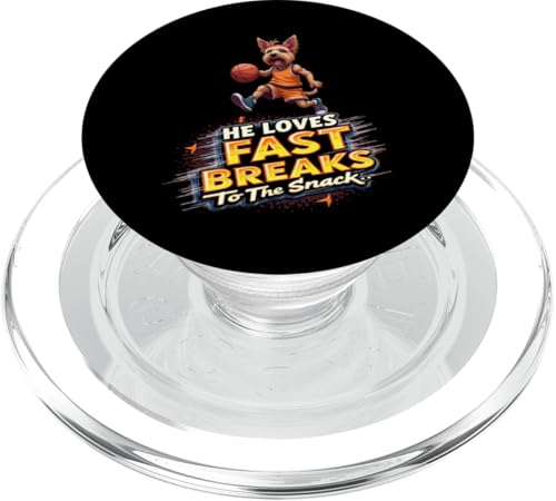 Lustiges Basketball-Geschenk für Yorkshire Terrier Hundeliebhaber PopSockets PopGrip für MagSafe Lustiges Basketball-Geschenk für Yorkshire Terrier Hundeliebhaber PopSockets PopGrip für MagSafe von Yorkshire Terrier Fun Designs