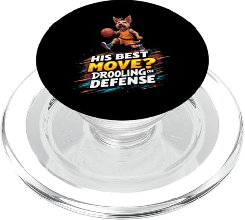 Lustiges Basketball-Geschenk für Yorkshire Terrier Hundeliebhaber PopSockets PopGrip für MagSafe Lustiges Basketball-Geschenk für Yorkshire Terrier Hundeliebhaber PopSockets PopGrip für MagSafe von Yorkshire Terrier Fun Designs