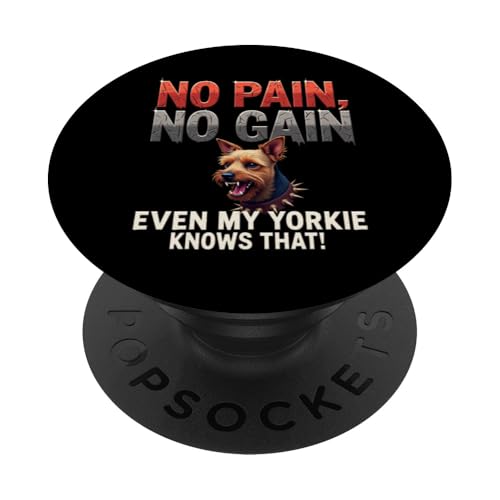 Lustiges Geschenk für Yorkshire Terrier Hundebesitzer PopSockets Klebender PopGrip von Yorkshire Terrier Fun Designs