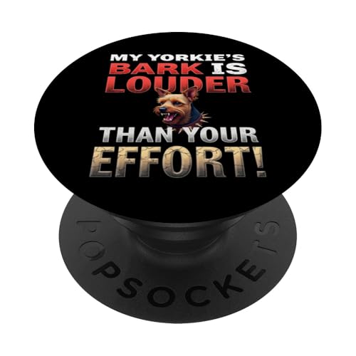 Lustiges Geschenk für Yorkshire Terrier Hundebesitzer PopSockets Klebender PopGrip von Yorkshire Terrier Fun Designs