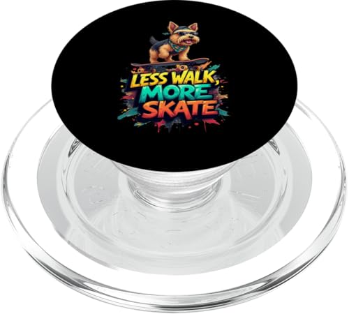 Lustiges Skateboard-Geschenk für Yorkshire Terrier Hundebesitzer PopSockets PopGrip für MagSafe Lustiges Skateboard-Geschenk für Yorkshire Terrier Hundebesitzer PopSockets PopGrip für MagSafe von Yorkshire Terrier Fun Designs