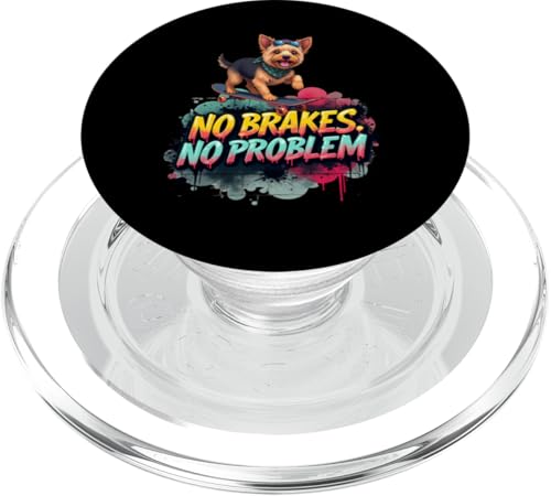 Lustiges Skateboard-Geschenk für Yorkshire Terrier Hundebesitzer PopSockets PopGrip für MagSafe Lustiges Skateboard-Geschenk für Yorkshire Terrier Hundebesitzer PopSockets PopGrip für MagSafe von Yorkshire Terrier Fun Designs