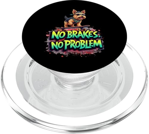 Lustiges Skateboard-Geschenk für Yorkshire Terrier Hundebesitzer PopSockets PopGrip für MagSafe Lustiges Skateboard-Geschenk für Yorkshire Terrier Hundebesitzer PopSockets PopGrip für MagSafe von Yorkshire Terrier Fun Designs