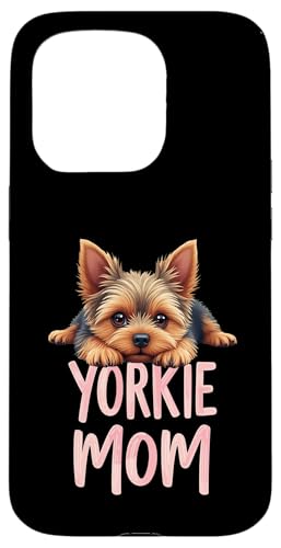 Yorkshire Terrier Mama Hund Yorkie Mama Süßer Welpe Hülle für iPhone 15 Pro von Yorkshire Terrier Fun Designs