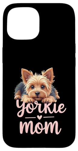 Yorkshire Terrier Mama Hund Yorkie Mama Süßer Welpe Hülle für iPhone 15 von Yorkshire Terrier Fun Designs