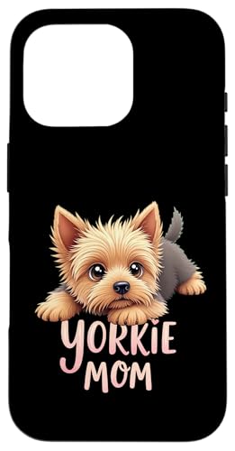 Yorkshire Terrier Mama Hund Yorkie Mama Süßer Welpe Hülle für iPhone 16 Pro von Yorkshire Terrier Fun Designs