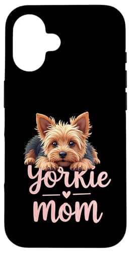Yorkshire Terrier Mama Hund Yorkie Mama Süßer Welpe Hülle für iPhone 16 von Yorkshire Terrier Fun Designs
