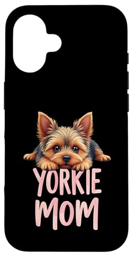 Yorkshire Terrier Mama Hund Yorkie Mama Süßer Welpe Hülle für iPhone 16 von Yorkshire Terrier Fun Designs