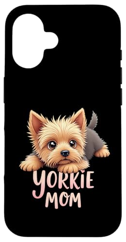 Yorkshire Terrier Mama Hund Yorkie Mama Süßer Welpe Hülle für iPhone 16 von Yorkshire Terrier Fun Designs
