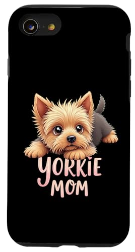 Yorkshire Terrier Mama Hund Yorkie Mama Süßer Welpe Hülle für iPhone SE (2020) / 7 / 8 von Yorkshire Terrier Fun Designs