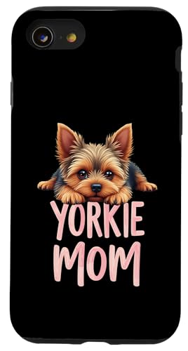 Yorkshire Terrier Mama Hund Yorkie Mama Süßer Welpe Hülle für iPhone SE (2020) / 7 / 8 von Yorkshire Terrier Fun Designs