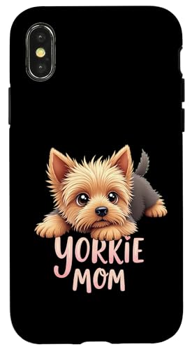 Yorkshire Terrier Mama Hund Yorkie Mama Süßer Welpe Hülle für iPhone X/XS von Yorkshire Terrier Fun Designs