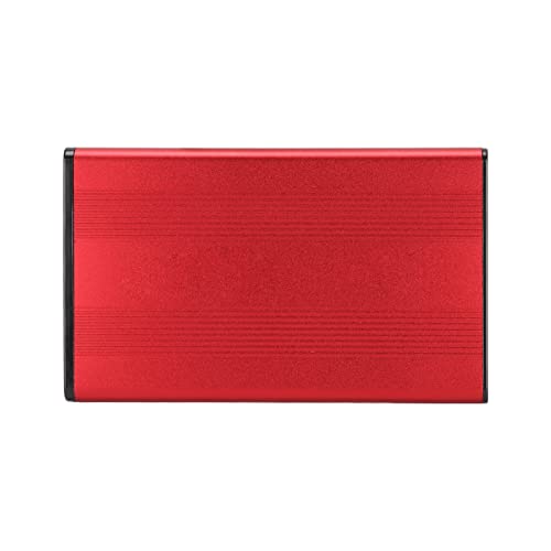 2,5 -Zoll -Festplattengehäuse, 5 Gbit / S 2 TB Kapazität Anti -statische Externe USB 3.0 Festplattenkoffer SATA HDD Caddy für Fenster für OS X für Vista (Nicht Inklusive (Rot) von Yosoo Health Gear