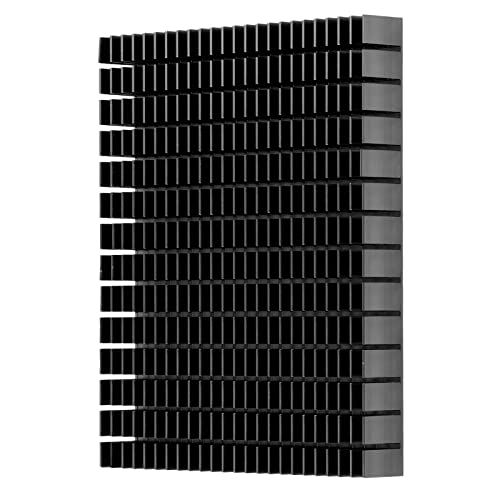 Aluminium-Kühlkörper, 150 X 120, 20 Mm, Kühlkörpermodul, Kühlerflosse, Kühlerplatine, Hohe Leistung, groß, für PCB-LED-Motherboard-Kühlung, GPU-Backplate-Router (Black) von Yosoo Health Gear