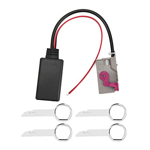 Auto Bluetooth Modul AUX IN Kabel Drahtloser Audio Adapter 32Pin AUX IN RNS E Adapter, Mikrofon RNS E DC12V Ersatz für A3 A4 A8 TT RNS E von Yosoo Health Gear