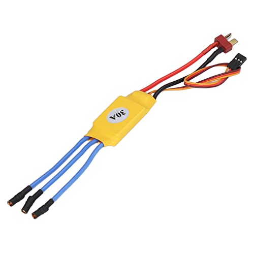Bürstenloser Motor ESC 30A Hoher Drehzahl Multi -Schutz Auto -Drossel -Anpassung Elektrischer Geschwindigkeit Controller Elektronisch Kompatibel für RC Fernbedienungssteuer von Yosoo Health Gear