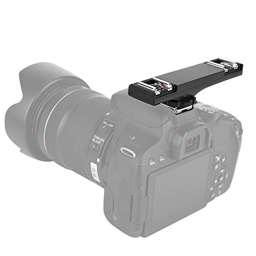 Dual-Blitzschuh-Splitter-Kameraschuhhalterungen, Dual-Blitzschuh-Blitz-Speedlite-Lichthalterung für SLR-Kamera-Camcorder, Verlängerungsstangenhalterung, (Für cano) von Yosoo Health Gear