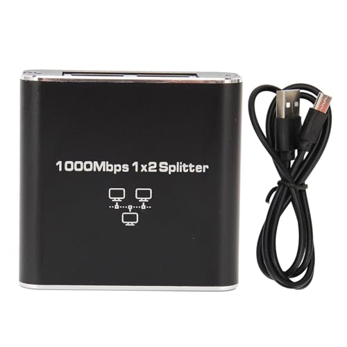 Ethernet -Splitter, 1 Bis 2, 1000 Mbit/S Hochgeschwindigkeit Gigabitthernet -Kabel -Splitter -Netzwerk -Erweiterungsanschluss mit Cat5 Cat5e Cat6 7 Zwei Geräte Freigabe RJ45 Ethernet -Splitter, 1 Bis 2, 1000 Mbit/S Hochgeschwindigkeit Gigabitthernet -Kabel -Splitter -Netzwerk -Erweiterungsanschluss mit Cat5 Cat5e Cat6 7 Zwei Geräte Freigabe RJ45 von Yosoo Health Gear