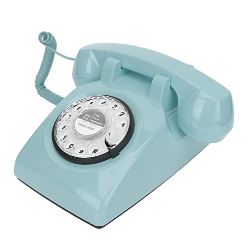 Festnetztelefon mit Drehknopf, Vintage-Telefone, Altmodisches Schnurgebundenes Schreibtischtelefon für zu Hause mit Mechanischem Klingelton für das Home Office Festnetztelefon mit Drehknopf, Vintage-Telefone, Altmodisches Schnurgebundenes Schreibtischtelefon für zu Hause mit Mechanischem Klingelton für das Home Office von Yosoo Health Gear