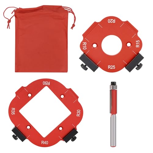 Frässchablone für Oberfräse, 2 Stück Radius Jig Router Schablone, Aluminiumlegierung Ecke Radius Schablone für Holzbearbeitung R10 R15 R20 R25 R30 R35 R40 R50 Frässchablone für Oberfräse, 2 Stück Radius Jig Router Schablone, Aluminiumlegierung Ecke Radius Schablone für Holzbearbeitung R10 R15 R20 R25 R30 R35 R40 R50 von Yosoo Health Gear