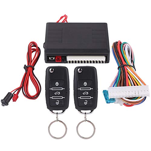 Funkfernbedienung Universal Türschloss, Auto Door Lock Fahrzeug Remote Central Kit, Nachrüst Zentralverriegelung Car Keyless Entry System Mit 2 Fernbedienungen, Lb-405/L256 von Yosoo Health Gear