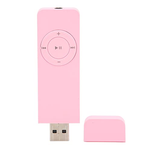 MP3-Musik-Player, MP3-Player, Tragbarer Musik-Player, MP3-Player Verlustfreie Soundunterstützung Bis zu 64 GB -Musik-Player für Studenten auf Reisen (Rosa) von Yosoo Health Gear