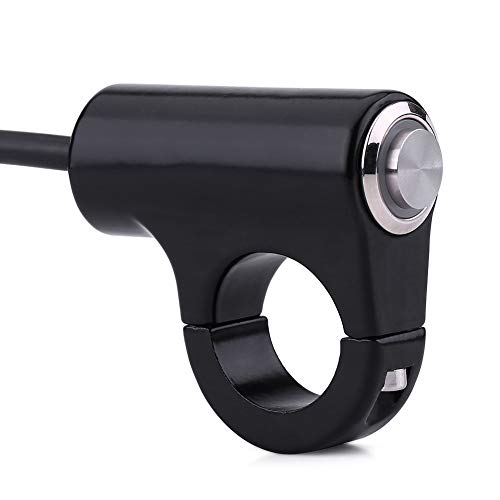 Motorrad-Lenkerschalter, Lenker-EIN/AUS-Schalter, automatische Rücklauftaste (Modell A) oder EIN/AUS-Taste mit Kontrollleuchte (Modell B), passend für 22-mm-Lenker-Motorräder(Modell B.) von Yosoo Health Gear