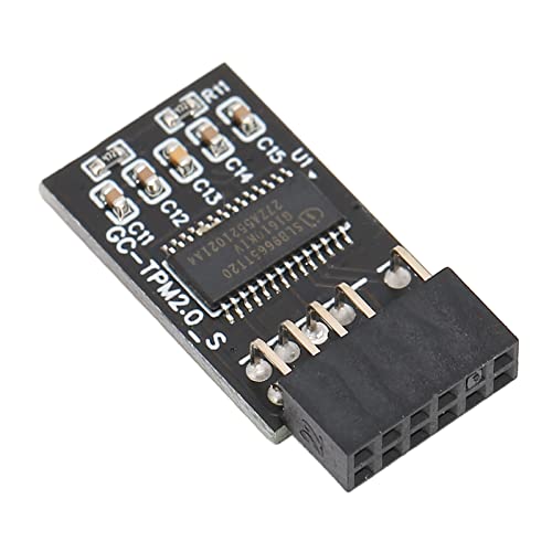 Tpm 2.0-Verschlüsselungssicherheitsmodul für GIGABYTE 12Pin LPC Interface High Remote Card, 12 Pin Kompatibel mit LCP SPI TPM2.0 Pin Motherboards, Tpm PCB LPC Windows 11 Upgrade von Yosoo Health Gear