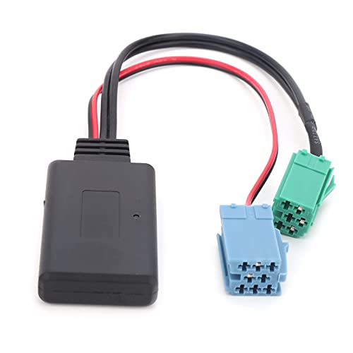 Yosoo Health Gear Auto Aux -Audiokabel, ISO 6Pin 8Pin -Anschluss Bluetooth -Empfänger Bluetooth 5.0 Aux -Adapter für Clio/Espace / / Laguna von Yosoo Health Gear