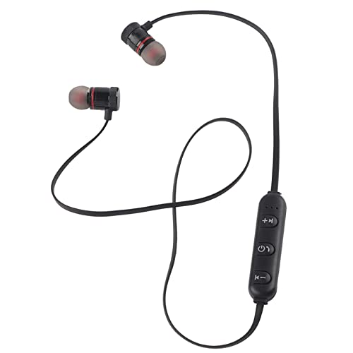 Yosoo Health Gear Bluetooth-Kopfhörer Drahtlose Ohrhörer, Magnet Drahtloser Bluetooth-Sport-Kopfhörer-Kopfhörer für Telefon(Schwarz) von Yosoo Health Gear
