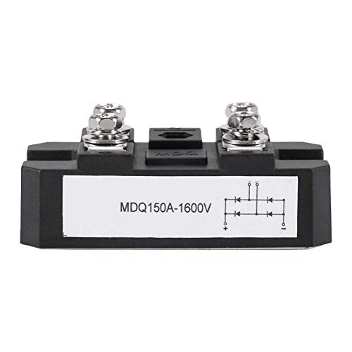 Yosoo Health Gear Gleichrichter 1600V, 1pc Black 150A Brückengleichrichterdiode, Einphasendioden Brückengleichrichter Hochleistung 1600V für die Stromversorgung von Yosoo Health Gear