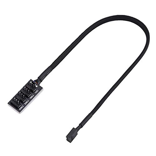 Yosoo Health Gear PC Lüfter Kabel Splitter, Lüfter Hub, Pwm Splitter, PC Cpu Lüfter Stromverlängerungskabel, 4-pin Lüfteranschluss-splitteradapter von Yosoo Health Gear