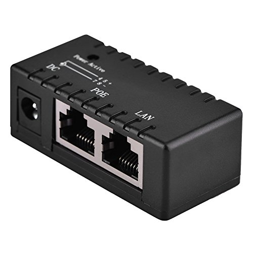 Yosoo Health Gear Poe Injektor Power Over Ethernet Injektoradapter, Splitter Adapter POE POE-Injektor POE-Adapter Injector LAN-Netzwerk Energie über Für LAN Netzwerk (schwarz) von Yosoo Health Gear