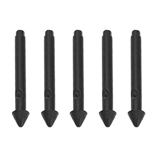 Yosoo Health Gear Stylus-Ersatzspitzen-Set, 5 Stück, Schwarze ABS-Pro-Tablet-Touch-Pen-Spitzen, Stylus-Stiftspitzen, 2H-empfindliche, Präzise, ​​feine, Glänzende Spitze, Tablet-Ersatzspitzen von Yosoo Health Gear